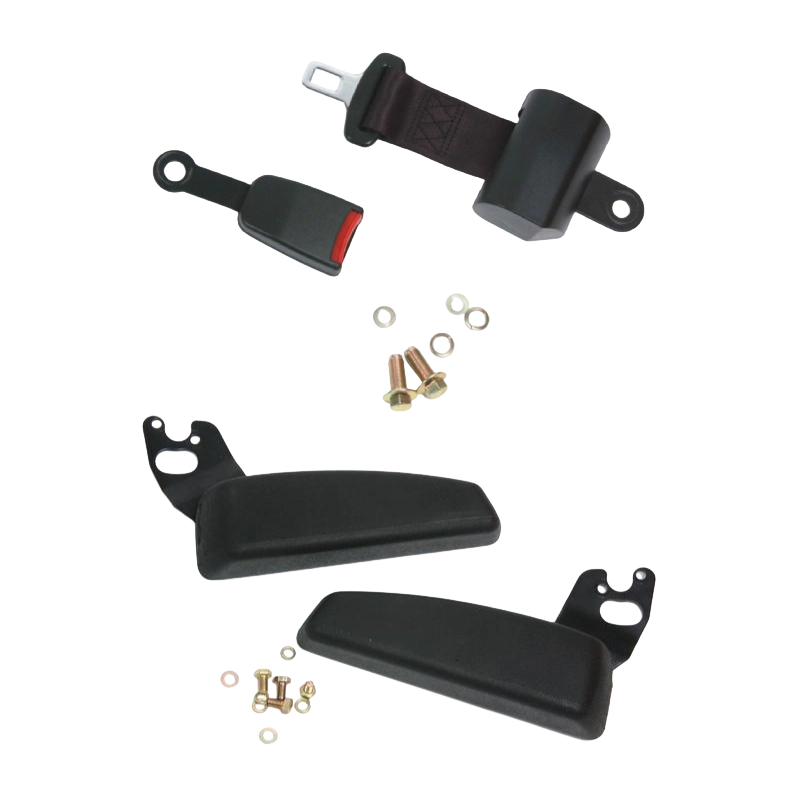 صندلی لیفتراک دارای گواهی ارگونومیک بادوام BF1-1 برای لیفتراک های احتراق داخلی با وینیل مشکی