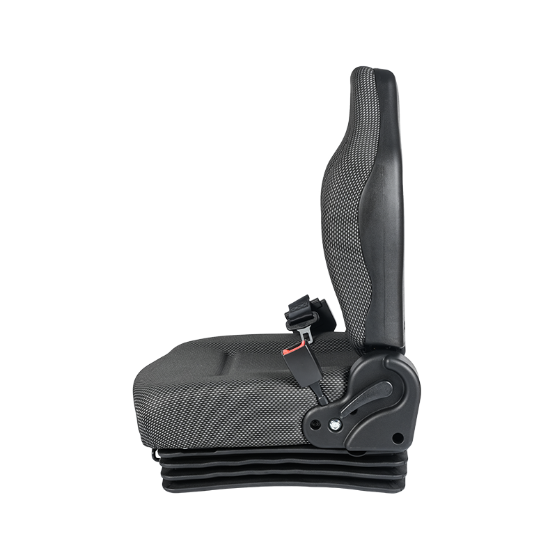 صندلی کامیون BF6-3 EN13490 IT1 با کمربند ایمنی جمع شونده و سوئیچ جذب ضربه و OPS برای لیفتراک های باتری لیتیومی سازگار با Hyster, Jungheinrich