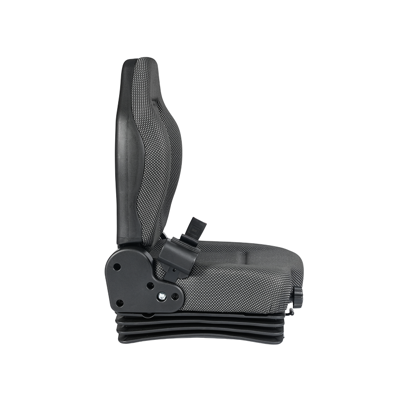 صندلی کامیون BF6-3 EN13490 IT1 با کمربند ایمنی جمع شونده و سوئیچ جذب ضربه و OPS برای لیفتراک های باتری لیتیومی سازگار با Hyster, Jungheinrich