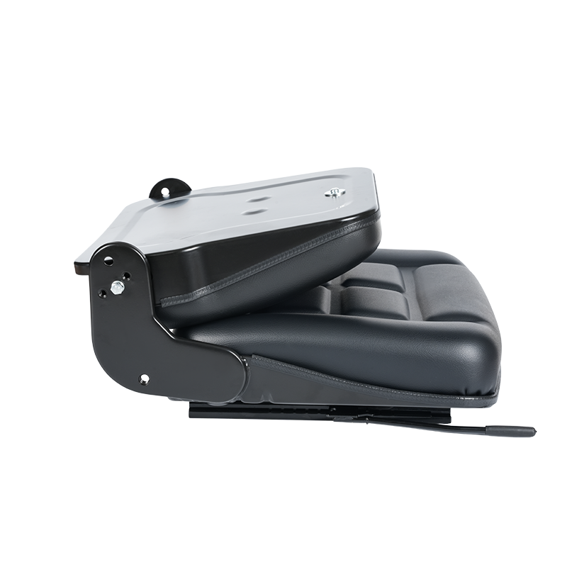 BF1-2 صندلی لیفتراک پشتی تاشو وینیل سیاه مقرون به صرفه برای ناوگان خودروهای انبار