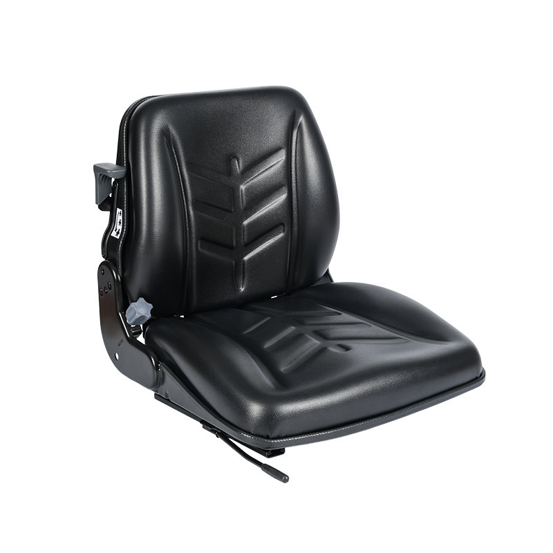 صندلی نیمه تعلیق قابل اعتماد BF8-4 برای تراکتورهای یدک کش فرودگاه با سیستم تعلیق مکانیکی و پشتی 15 درجه